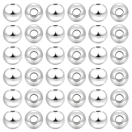 PH PandaHall 2mm 925 Sterling Silber Perlen, 180 Stück Langlebige Runde Glatte Zwischenperlen Nahtlose Lose Kugelperlen Metallperlen Für Weihnachtsdeko Stapelbare Halskette, Armband, Ohrring Machen PH PandaHall 2mm 925 Sterling Silber Perlen, 180 Stück Langlebige Runde Glatte Zwischenperlen Nahtlose Lose Kugelperlen Metallperlen Für Weihnachtsdeko Stapelbare Halskette, Armband, Ohrring Machen von PH PandaHall