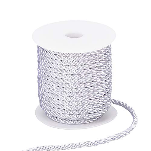 PandaHall 3 Geflochtene Kordel, 3-Lagige Polyester Twisted Schnur Shiny Cording Dekorative Schnur Schnur Seilschnur Für Wohnkultur, Kostüme Verschönern, Weihnachtstasche Kordeln (59 Fuß, Gainsboro) PandaHall 3 Geflochtene Kordel, 3-Lagige Polyester Twisted Schnur Shiny Cording Dekorative Schnur Schnur Seilschnur Für Wohnkultur, Kostüme Verschönern, Weihnachtstasche Kordeln (59 Fuß, Gainsboro) von PH PandaHall