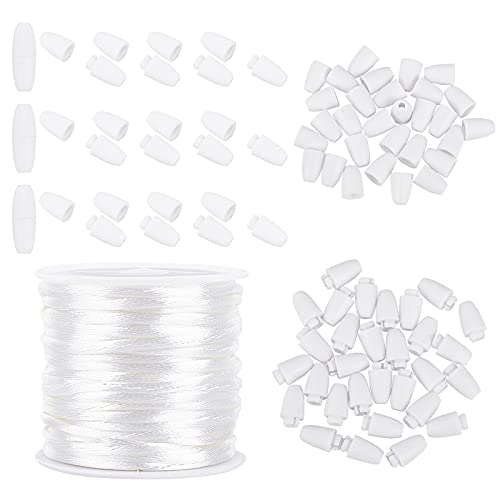 PandaHall 30 Set 24mm Kunststoff Break Away Sicherheitsverschluss Schnalle Mit 10m 2mm Nylon Geflochtene Schnüre Für Armbänder Halsketten DIY Schmuck Handwerk Machen, Weiß PandaHall 30 Set 24mm Kunststoff Break Away Sicherheitsverschluss Schnalle Mit 10m 2mm Nylon Geflochtene Schnüre Für Armbänder Halsketten DIY Schmuck Handwerk Machen, Weiß von PH PandaHall