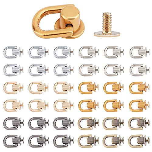 PandaHall 30 Sets D-Ring-Bolzenschraube 6 Farben Kugelkopf-Knöpfe Drehbare D-Ring-Schnalle Kugelbolzen Nieten Nägel Für Lederhandwerk Für Geldbörse Kettenverbinder Rucksack-Hardware-Zubehör PandaHall 30 Sets D-Ring-Bolzenschraube 6 Farben Kugelkopf-Knöpfe Drehbare D-Ring-Schnalle Kugelbolzen Nieten Nägel Für Lederhandwerk Für Geldbörse Kettenverbinder Rucksack-Hardware-Zubehör von PH PandaHall