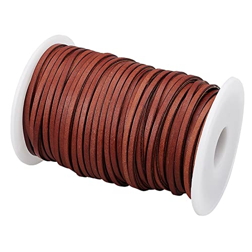 PandaHall 3mm Flacher Lederstreifen 32 Yards Lederband Kunstleder Schnürung Lederschnur Lederspitzenstreifen Flechtschnur Für DIY Halskette Schmuck Handwerk Herstellung Schuhspitze Handtaschen Braun PandaHall 3mm Flacher Lederstreifen 32 Yards Lederband Kunstleder Schnürung Lederschnur Lederspitzenstreifen Flechtschnur Für DIY Halskette Schmuck Handwerk Herstellung Schuhspitze Handtaschen Braun von PH PandaHall