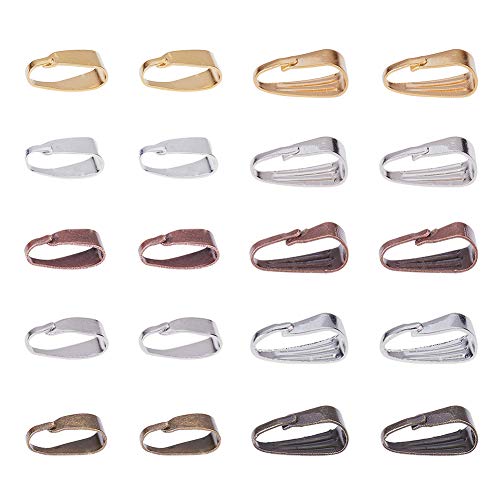 PandaHall 400 stücke 5 Farbe 2 Größe Messing Karabinerhaken Prise Clip Anhänger Charms Verschlüsse Kettenverbinder für Schmuckzubehör PandaHall 400 stücke 5 Farbe 2 Größe Messing Karabinerhaken Prise Clip Anhänger Charms Verschlüsse Kettenverbinder für Schmuckzubehör von PH PandaHall
