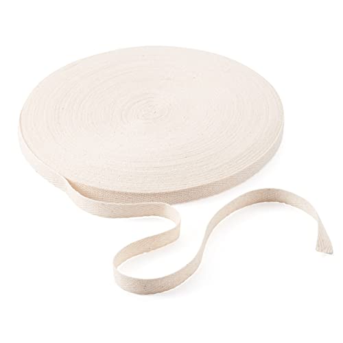 PandaHall 45 Meter 10 mm Baumwoll-Wimpelband, antikweißes Köperband, Fischgräten-Bänder, zum Nähen, Schneidern, Änderungen, Handwerk PandaHall 45 Meter 10 mm Baumwoll-Wimpelband, antikweißes Köperband, Fischgräten-Bänder, zum Nähen, Schneidern, Änderungen, Handwerk von PandaHall
