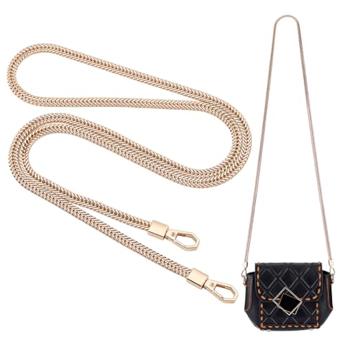 PandaHall 47.2" Schlangen-Taschenketten Goldener Taschenkettenriemen Ersatz 7mm Breiter Flacher Kettenriemen Mit Drehverschlüssen Aus Legierung Klobige Metallketten Für Geldbörse Kupplung Satchel PandaHall 47.2" Schlangen-Taschenketten Goldener Taschenkettenriemen Ersatz 7mm Breiter Flacher Kettenriemen Mit Drehverschlüssen Aus Legierung Klobige Metallketten Für Geldbörse Kupplung Satchel von PH PandaHall