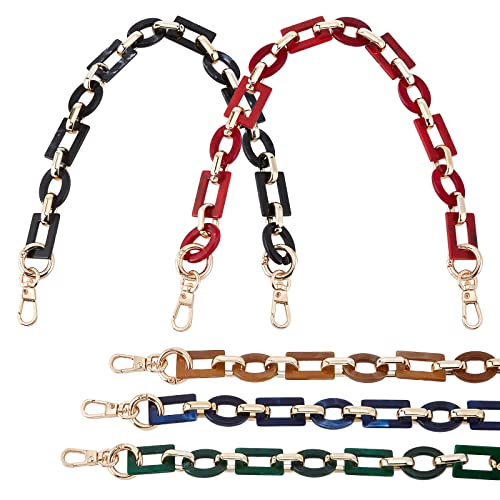 PandaHall 5 Farben 42cm Acryl Tasche Griffe Kette, CCB Retro Tasche Link Kette RiemenClutch Eimer Crossbody Handtasche Riemen Handle Flacher Kettenriemen mit Schliessen für Geldbeutel Leinentasche PandaHall 5 Farben 42cm Acryl Tasche Griffe Kette, CCB Retro Tasche Link Kette RiemenClutch Eimer Crossbody Handtasche Riemen Handle Flacher Kettenriemen mit Schliessen für Geldbeutel Leinentasche von PH PandaHall