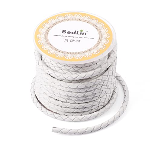 PandaHall 4mm x 5m rund geflochtene Echtleder Kordel für DIY Armbänder Halsketten Schmuck Basteln PandaHall 4mm x 5m rund geflochtene Echtleder Kordel für DIY Armbänder Halsketten Schmuck Basteln von PandaHall