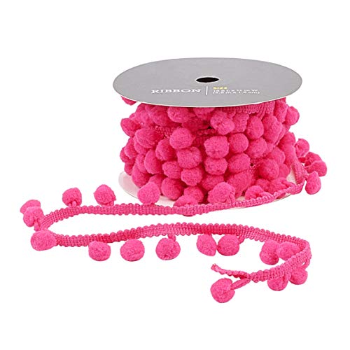 PandaHall 5 Yards/4,5m Pom Poms Bälle Fransenbesatz, Bastel-Nähband Pom Poms Quaste Spitze für Kleidung Kissen Vorhänge Heimwerker-Nähzubehör, 5mm breit, Kirschrot PandaHall 5 Yards/4,5m Pom Poms Bälle Fransenbesatz, Bastel-Nähband Pom Poms Quaste Spitze für Kleidung Kissen Vorhänge Heimwerker-Nähzubehör, 5mm breit, Kirschrot von PH PandaHall