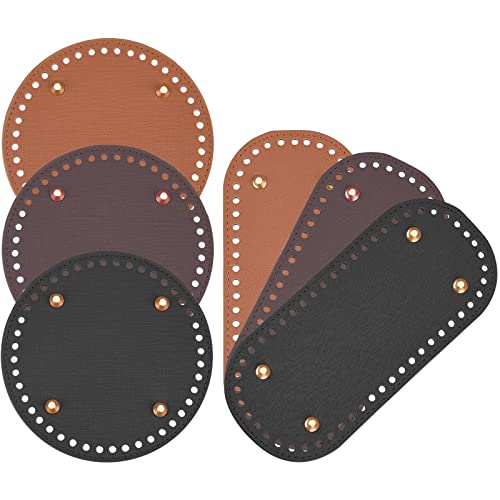PandaHall 6 Stück PU-Ledertasche Unten 3 Farben 5.9" runde Taschen Bottom Shaper Pad 8.6"X3.9" Oval Bag Cushion Base Bottom Shaper Für DIY Stricken Häkeln Tasche Tote Bucket Handtasche Erdton PandaHall 6 Stück PU-Ledertasche Unten 3 Farben 5.9" runde Taschen Bottom Shaper Pad 8.6"X3.9" Oval Bag Cushion Base Bottom Shaper Für DIY Stricken Häkeln Tasche Tote Bucket Handtasche Erdton von PH PandaHall