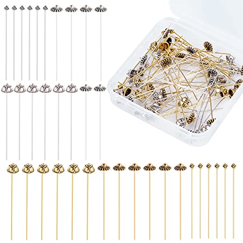 PandaHall 6 Styles Head Pin Nadeln, 60 stücke Kugelkopf Pins Tibetanische Kopfpins Schmuck Kopf Pins Blumenperlen Pins Für Wrapped Loops Ohrring Schmuckherstellung DIY Handwerk PandaHall 6 Styles Head Pin Nadeln, 60 stücke Kugelkopf Pins Tibetanische Kopfpins Schmuck Kopf Pins Blumenperlen Pins Für Wrapped Loops Ohrring Schmuckherstellung DIY Handwerk von PH PandaHall