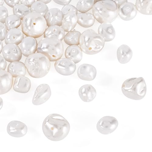 PandaHall 75 Stück Perlen Kartoffelform Natürliche Süßwasser-Zuchtperlen Perlen zum Basteln Hochzeit Armband Halskette Ohrring Schmuckherstellung von PandaHall