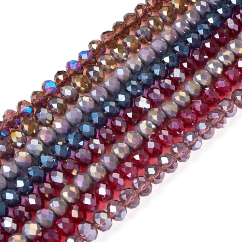 PandaHall 8 Stränge, facettierte Glasperlen, 8 mm, Kristallglas, lose runde Perlen, Großpackung für Freundschaftsarmbänder, Halsketten, Ohrringe, Schmuckherstellung PandaHall 8 Stränge, facettierte Glasperlen, 8 mm, Kristallglas, lose runde Perlen, Großpackung für Freundschaftsarmbänder, Halsketten, Ohrringe, Schmuckherstellung von PandaHall