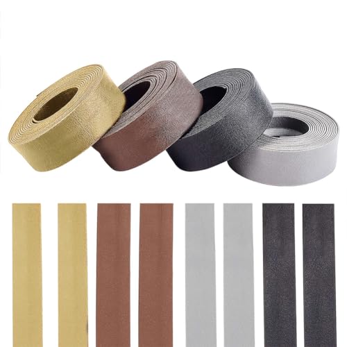 PandaHall 8 m 20 mm/0.79" PU-Lederbesatz 4 Farben Umklappbarer Besatz Einfach Gefaltetes Schrägband Bindegurte Zum Nähen von Steppnähten, Bindung, Säumen, Piping Crafts Stuhldekoration PandaHall 8 m 20 mm/0.79" PU-Lederbesatz 4 Farben Umklappbarer Besatz Einfach Gefaltetes Schrägband Bindegurte Zum Nähen von Steppnähten, Bindung, Säumen, Piping Crafts Stuhldekoration von PH PandaHall