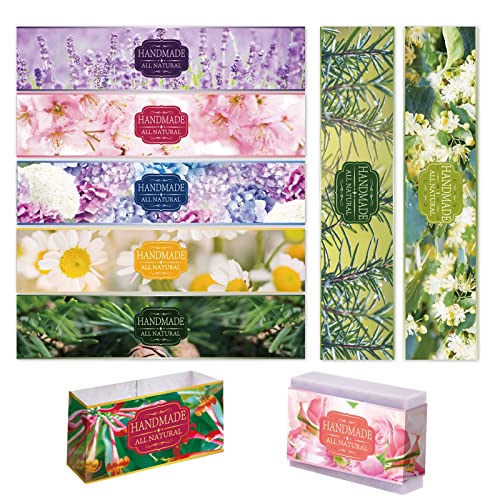PandaHall 90 Stück Handgefertigtes Verpackungsetikettenband, 9 Styles Lavendelblüte Gänseblümchen Geißblatt Hortensie Blume Seife Papier Wrapper Label Tags Sleeves Covers Band Für Seife Lotion Bars PandaHall 90 Stück Handgefertigtes Verpackungsetikettenband, 9 Styles Lavendelblüte Gänseblümchen Geißblatt Hortensie Blume Seife Papier Wrapper Label Tags Sleeves Covers Band Für Seife Lotion Bars von PH PandaHall