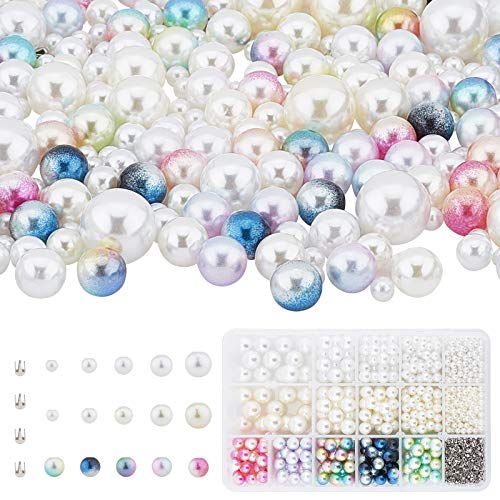 PandaHall 955pcs 5 Größen Imitation Runde Perlen Keine Löcher Perlen Regenbogen Acryl Lose Perlen Mit 20g Perlennietknöpfen Für Die Hochzeit, Party, Hüte Schuhe Kleidung Taschen Röcke DIY Basteln PandaHall 955pcs 5 Größen Imitation Runde Perlen Keine Löcher Perlen Regenbogen Acryl Lose Perlen Mit 20g Perlennietknöpfen Für Die Hochzeit, Party, Hüte Schuhe Kleidung Taschen Röcke DIY Basteln von PH PandaHall