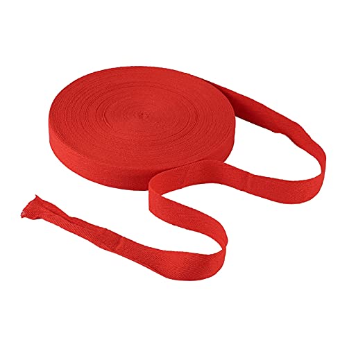 PandaHall 45 Meter 25 mm Baumwoll-Wimpelband, rotes Köperband, Fischgräten-Bänder zum Nähen, Schneidern, Änderungen, Handwerk PandaHall 45 Meter 25 mm Baumwoll-Wimpelband, rotes Köperband, Fischgräten-Bänder zum Nähen, Schneidern, Änderungen, Handwerk von PandaHall