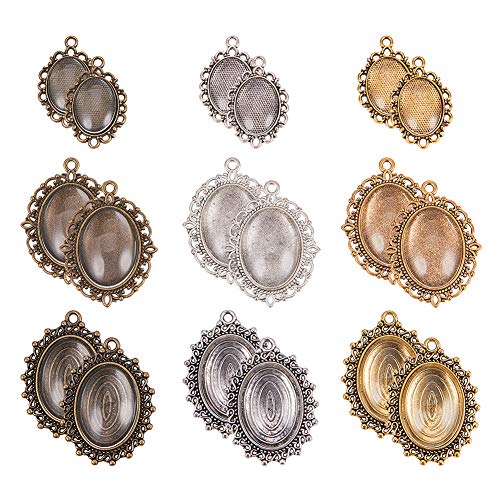 PandaHall Elite 45 Sets tibetischen Stil DIY Anhänger Sets einschließlich 45 Stück Alloy Anhänger und 45 Stück Oval Klarglas Cabochon für DIY Schmuck machen PandaHall Elite 45 Sets tibetischen Stil DIY Anhänger Sets einschließlich 45 Stück Alloy Anhänger und 45 Stück Oval Klarglas Cabochon für DIY Schmuck machen von PH PandaHall