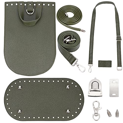 Pandahall PU-Leder Rucksack Herstellung Kits DIY Stricken Häkeln Taschen Handtaschen Bottom Shaper Pad Insert Kissenbasis Mit Löchern Steckschnalle Für Stricken Häkeln Taschen DIY Handtasche von PH PandaHall