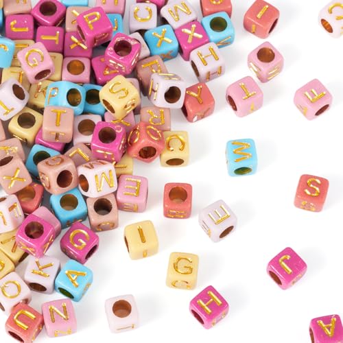 PandaHall Quadratische Buchstabenperlen, Würfel, 6 mm, Alphabet-Perlen, Anfangsbuchstaben, Bastelperle für Schmuckherstellung, Freundschaftsarmbänder, Halsketten, Ohrringe, 48 g PandaHall Quadratische Buchstabenperlen, Würfel, 6 mm, Alphabet-Perlen, Anfangsbuchstaben, Bastelperle für Schmuckherstellung, Freundschaftsarmbänder, Halsketten, Ohrringe, 48 g von PandaHall