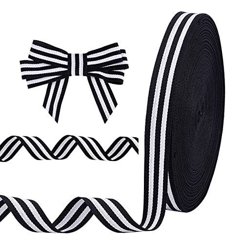 PH PandaHall Schwarz-Weiß Gestreiftes Band 50 Yard Grosgrain Stoffband Streifen Bastelband Rolle Für Geschenkverpackung Kuchen Hochzeit Blumendekoration Schleifen Weihnachtsdekoration Halloween PH PandaHall Schwarz-Weiß Gestreiftes Band 50 Yard Grosgrain Stoffband Streifen Bastelband Rolle Für Geschenkverpackung Kuchen Hochzeit Blumendekoration Schleifen Weihnachtsdekoration Halloween von PH PandaHall