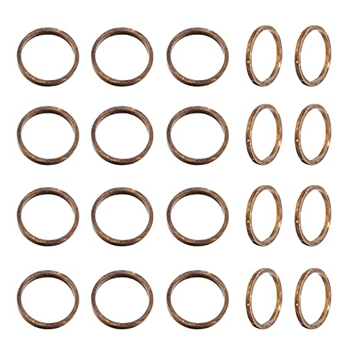 PandaHall Verbindungsringe aus Messing, Antik-Bronze, 10 x 1 mm, rund, rund, Verbindungsring, Metallglieder, Charms für DIY-Halsketten, Armbänder, Ohrringe, Schmuckherstellung, 100 Stück PandaHall Verbindungsringe aus Messing, Antik-Bronze, 10 x 1 mm, rund, rund, Verbindungsring, Metallglieder, Charms für DIY-Halsketten, Armbänder, Ohrringe, Schmuckherstellung, 100 Stück von PandaHall