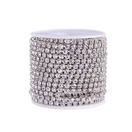 Pandahall 1 Rolle Strass Ketten 4 mm kristall von PandaHall