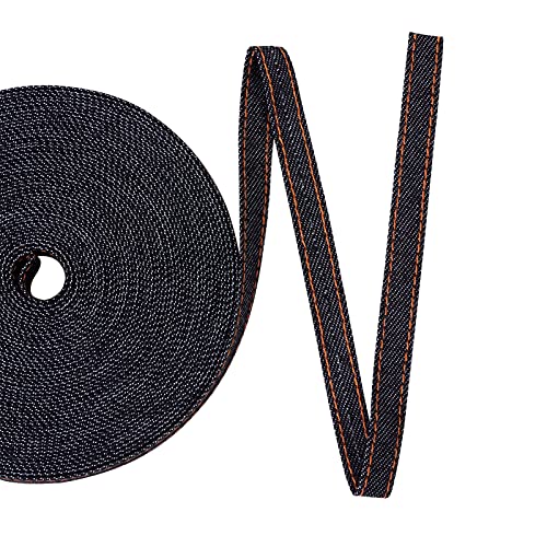 Pandahall 10.9 Yards Stitch Denim Ribbons Denim Ribbon Fabric 0.4 Inch Wide Denim Strips for Crafts Headband Apparel Jeans Bows and Sewing Decorations von PH PandaHall