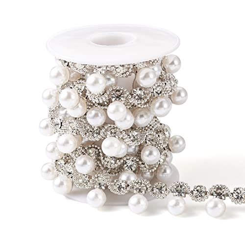 Pandahall 2 Yards Perlen Strass Cup Ketten Quaste Fransen Trim Kristall Kette Applikation für Nähen Handwerk Hochzeit Party Kleidung DIY Dekoration Pandahall 2 Yards Perlen Strass Cup Ketten Quaste Fransen Trim Kristall Kette Applikation für Nähen Handwerk Hochzeit Party Kleidung DIY Dekoration von PH PandaHall