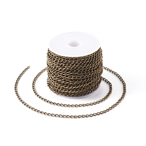 Pandahall Ketten für DIY-Armband, silber, 2x3mm 3x5mm Bronze Antique von PandaHall