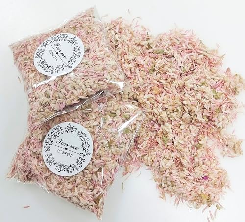 20 Packungen Konfetti, natürliche Rosenblätter, biologisch abbaubar, für Hochzeiten (20 Stück, Rosa) von Pandiui23
