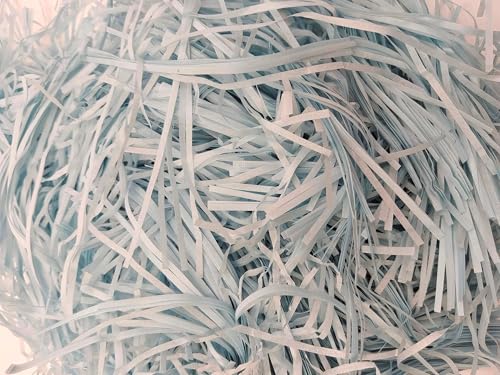 500 Gramm Papierspäne für Geschenke, zerkleinertes Papier zum Füllen, Papierstreifen zum Füllen, bieten eine gute Dekoration und Schutz für Geschenke (blau, 500 Gramm) von Pandiui23
