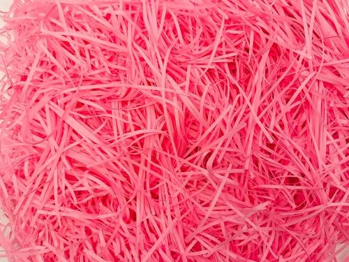 500 g Papierspäne für Geschenke, zerkleinert zum Füllen, Streifen zum Füllen, bieten eine gute Dekoration und Schutz für Geschenke (Rosa) von Pandiui23