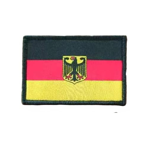 Bestickte Aufnäher Deutschlandflagge mit offiziellen Farben - gesticktes Wappen - Biker bestickt Aufnäher - Militär Patch Deutschland (Deutschland) von Pandiui23
