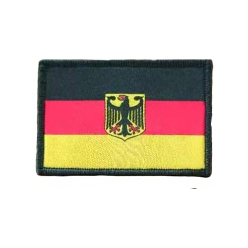 Deutschland Patch - Flaggenpatch Deutschland, Taktischer Deutschland Patch - Gestickter Länderpatch Deutschland- Militär Patch Deutschland (Deutschland) von Pandiui23