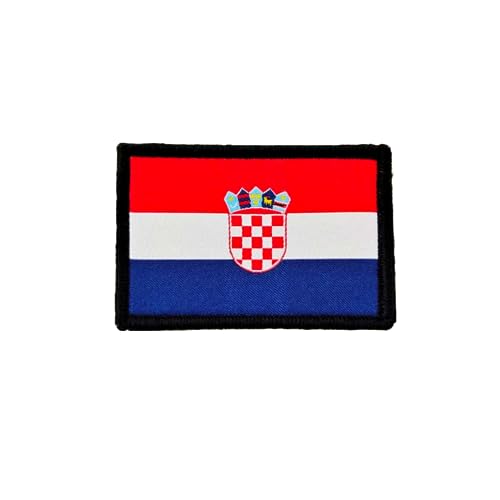 Kroatien Patch - Flaggenpatch Kroatien, Taktischer Kroatien Patch - Gestickter Länderpatch Kroatien- Militär Patch Kroatien (Kroatien) von Pandiui23