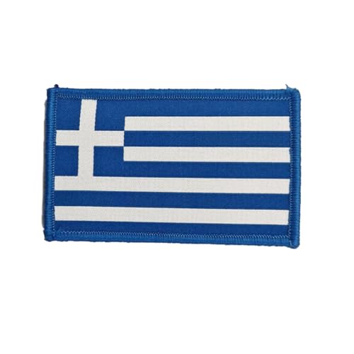 Bestickte Aufnäher Griechenland-Flagge mit offiziellen Farben - Gesticktes Wappen - Biker Patch - Militär Patch Griechenland (Griechenland) von Pandiui23