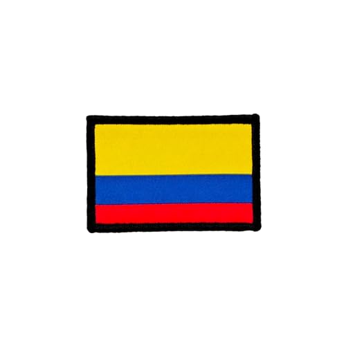 Bestickte Aufnäher Kolumbien Flagge mit offiziellen Farben - gesticktes Wappen - Biker bestickte Aufnäher - Military Patch Kolumbien (Kolumbien) von Pandiui23