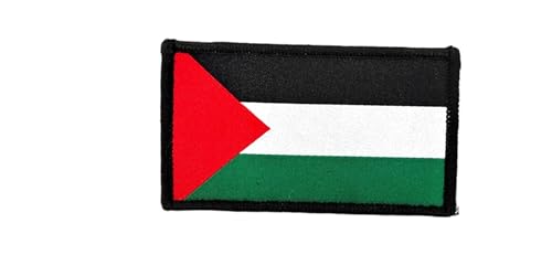 Bestickte Aufnäher Palästina-Flagge mit offiziellen Farben – besticktes Wappen – bestickte Biker-Aufnäher – Militär-Patches, Palästina-Aufnäher von Pandiui23