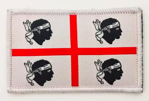Bestickte Aufnäher Sardinien-Flagge - Emblem und Militär Patches - Sardinien Patch von Pandiui23