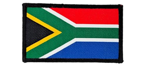 Bestickte Aufnäher Südafrika Flagge mit offiziellen Farben - gesticktes Wappen - Biker-Patches, bestickt - Militär Patch Spanien (Südafrika) von Pandiui23