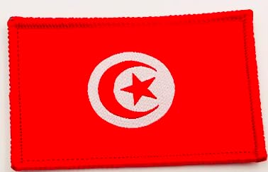 Bestickte Aufnäher Tunesien Flagge - Gesticktes Emblem - Biker Patches - Militär Patches (Tunesien) von Pandiui23