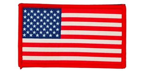 Bestickte Aufnäher US-Flagge mit offiziellen Farben, besticktes Wappen - Biker-Patches, bestickt - Militär Patch USA von Pandiui23