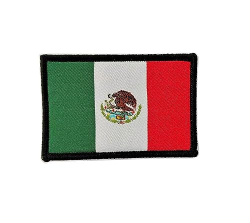 Bestickte Aufnäher mit Flagge Spanien mit offiziellen Farben - gesticktes Wappen - Biker-Patches - Military Patch Spanien (Mexiko) von Pandiui23
