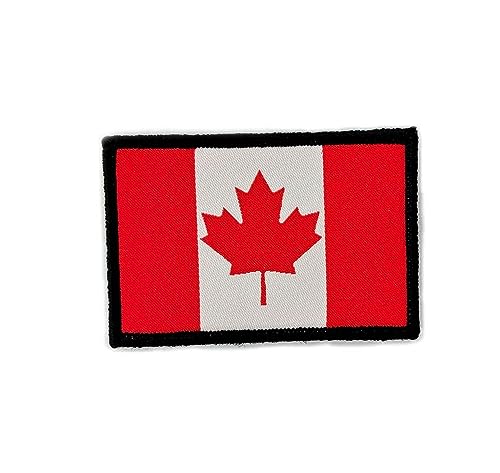 Bestickte Aufnäher Flagge Kanada mit offiziellen Farben - gesticktes Wappen - gesticktes Biker-Patch - Militär Patch Kanada (Kanada) von Pandiui23