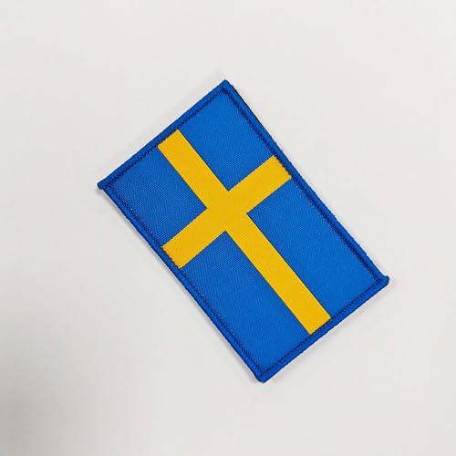 Bestickte Aufnäher mit Flagge Spanien mit offiziellen Farben - gesticktes Wappen - Biker bestickt - Military Patches - Patch Spanien (Schweden) von Pandiui23