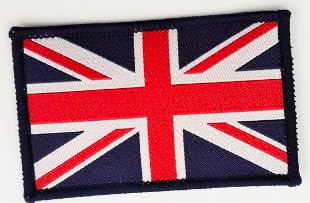 Bestickte UK-Flagge Aufnäher - Wappen und Militär Patch von Pandiui23