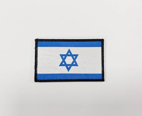 Bestickter Aufnäher Israel-Flagge mit offiziellen Farben – gesticktes Schild – bestickte Motorrad-Patches – militärische Patches – Israel Patch (Israel) von Pandiui23