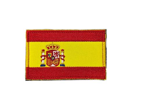 Militärpatches Spanien bestickt Flagge mit offiziellen Farben – Motorradwappen, bestickte spanische Patches – Spanien Militär Patches Wappen (Spanien) von Pandiui23