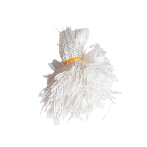 Pandiui23 1100 Stück Anhänger Seil Anhänger Etikett Kette Einweg Preisschilder mit Schloss Verschluss für Kleidung Schmuck Gepäck und Sicherheitsprodukte, 17 cm (Weiß) von Pandiui23