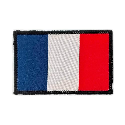 Pandiui23 Bestickte Aufnäher mit französischer Flagge, offizielle Farben, besticktes Wappen - Biker bestickt - Military Patches - Patch Spanien (Frankreich) von Pandiui23