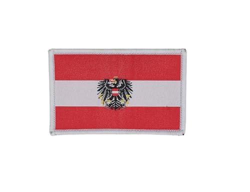 Pandiui23 Österreich Patch - Flaggenpatch Österreich, Taktischer Österreich Patch - Gestickter Länderpatch Österreich- Militär Patch Österreich (Österreich) von Pandiui23